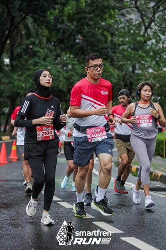 Race photo from Smartfren Run 2024