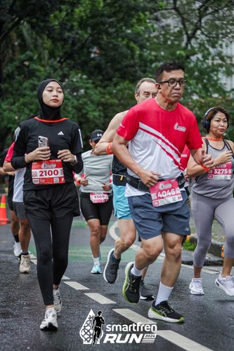 Race photo from Smartfren Run 2024