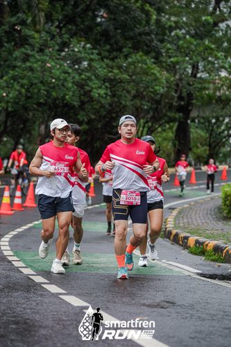Race photo from Smartfren Run 2024