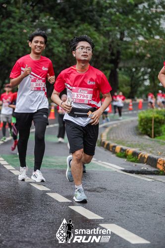 Race photo from Smartfren Run 2024