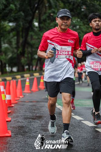 Race photo from Smartfren Run 2024