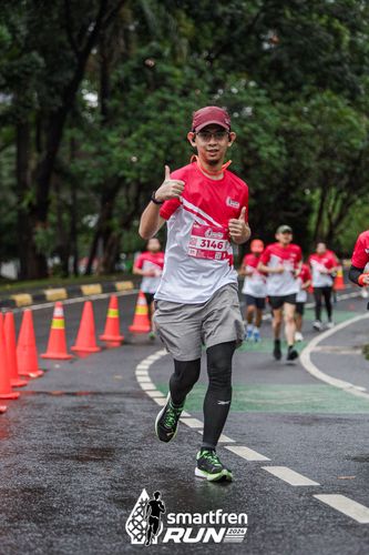 Race photo from Smartfren Run 2024