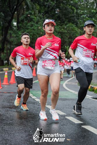 Race photo from Smartfren Run 2024