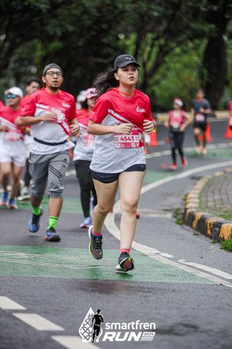 Race photo from Smartfren Run 2024