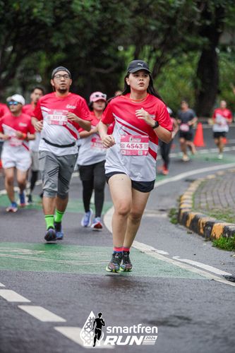 Race photo from Smartfren Run 2024