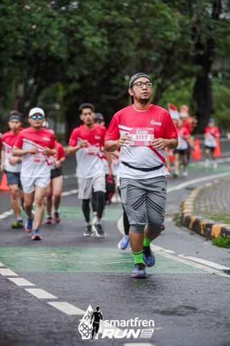 Race photo from Smartfren Run 2024