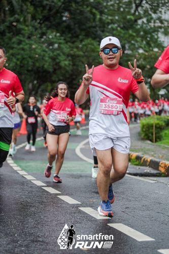 Race photo from Smartfren Run 2024