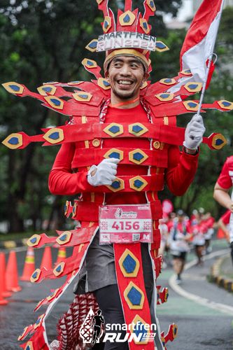 Race photo from Smartfren Run 2024