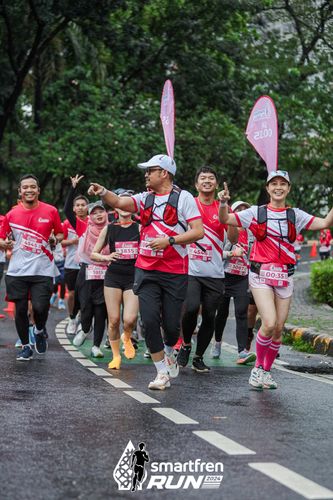 Race photo from Smartfren Run 2024