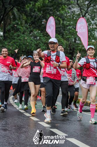 Race photo from Smartfren Run 2024