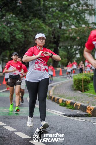 Race photo from Smartfren Run 2024