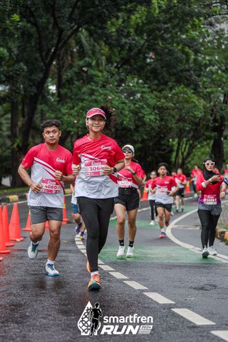 Race photo from Smartfren Run 2024