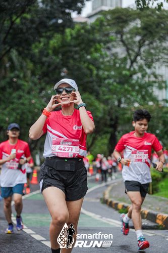 Race photo from Smartfren Run 2024