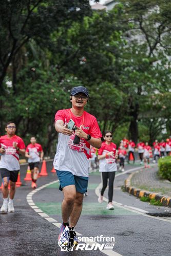 Race photo from Smartfren Run 2024