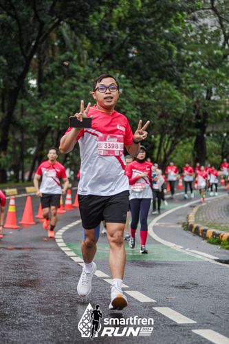 Race photo from Smartfren Run 2024