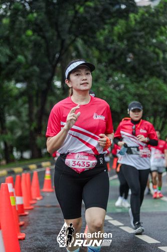 Race photo from Smartfren Run 2024
