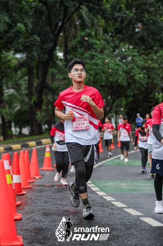 Race photo from Smartfren Run 2024
