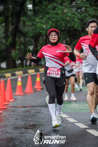 Race photo from Smartfren Run 2024