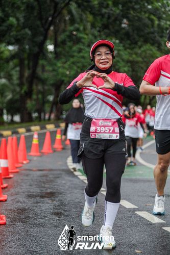 Race photo from Smartfren Run 2024