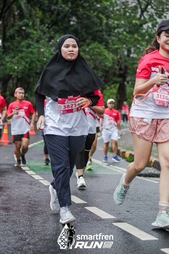 Race photo from Smartfren Run 2024
