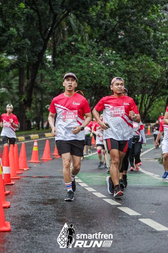 Race photo from Smartfren Run 2024
