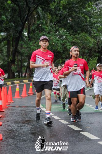 Race photo from Smartfren Run 2024