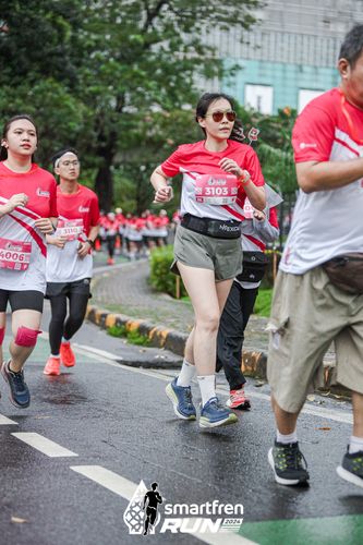 Race photo from Smartfren Run 2024