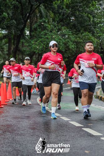 Race photo from Smartfren Run 2024