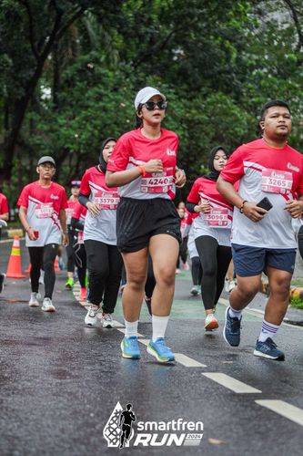 Race photo from Smartfren Run 2024