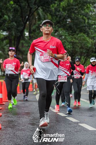 Race photo from Smartfren Run 2024