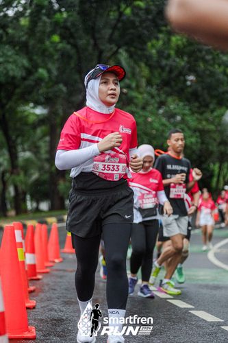 Race photo from Smartfren Run 2024