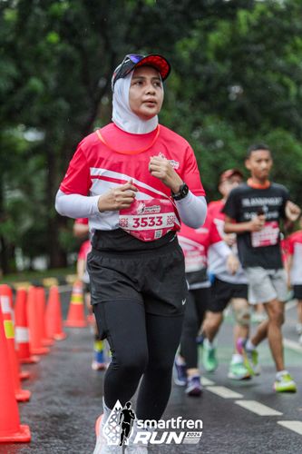 Race photo from Smartfren Run 2024