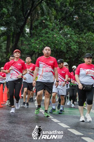 Race photo from Smartfren Run 2024