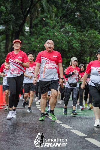 Race photo from Smartfren Run 2024