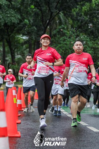 Race photo from Smartfren Run 2024