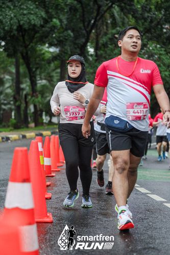 Race photo from Smartfren Run 2024