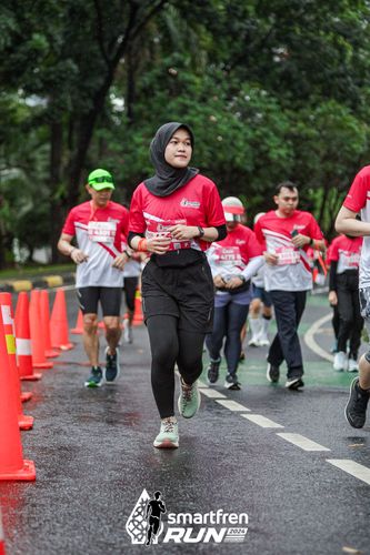 Race photo from Smartfren Run 2024