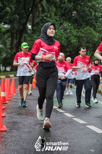 Race photo from Smartfren Run 2024