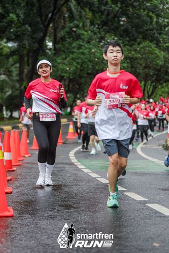 Race photo from Smartfren Run 2024
