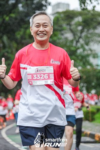 Race photo from Smartfren Run 2024