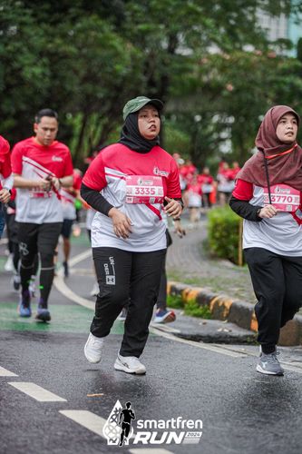Race photo from Smartfren Run 2024