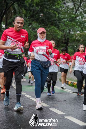 Race photo from Smartfren Run 2024