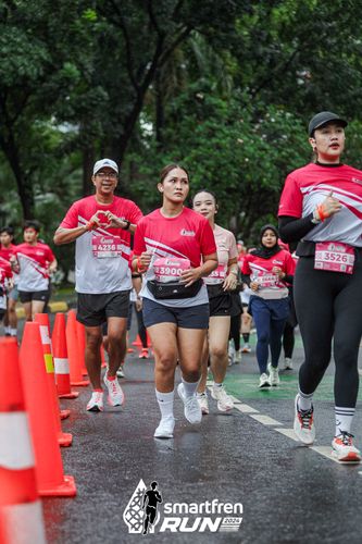 Race photo from Smartfren Run 2024