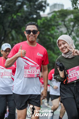 Race photo from Smartfren Run 2024