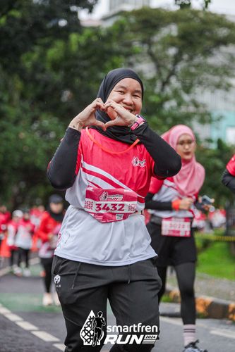 Race photo from Smartfren Run 2024