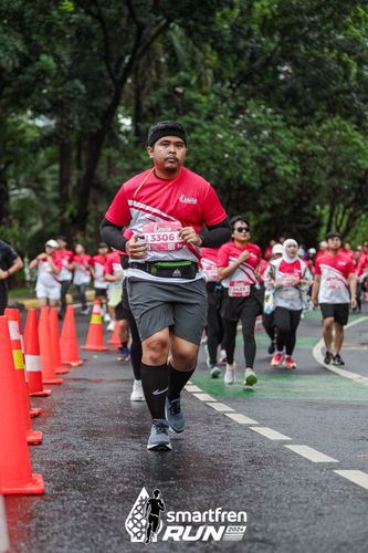 Race photo from Smartfren Run 2024