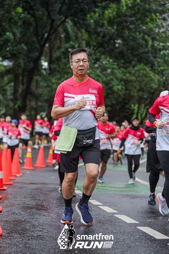 Race photo from Smartfren Run 2024