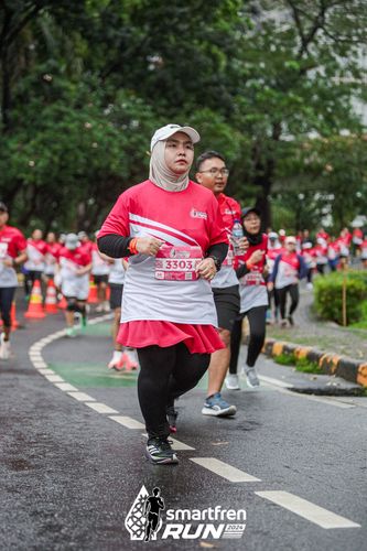 Race photo from Smartfren Run 2024
