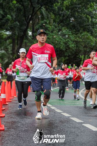 Race photo from Smartfren Run 2024