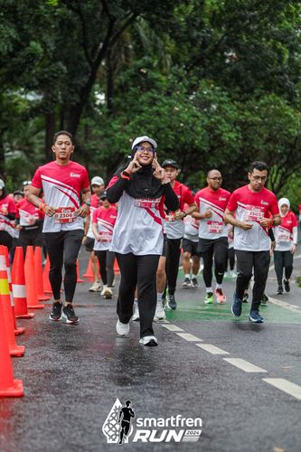 Race photo from Smartfren Run 2024
